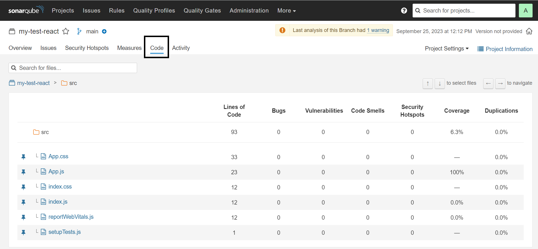 Elevate code quality with SonarQube Analysis reporting details